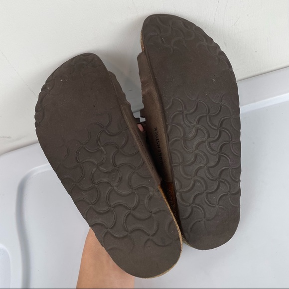 Birkenstock Granada Sandals Tan Brown Sz 37 - Picture 11 of 11
